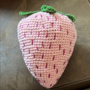 Pink Crochet Strawberry